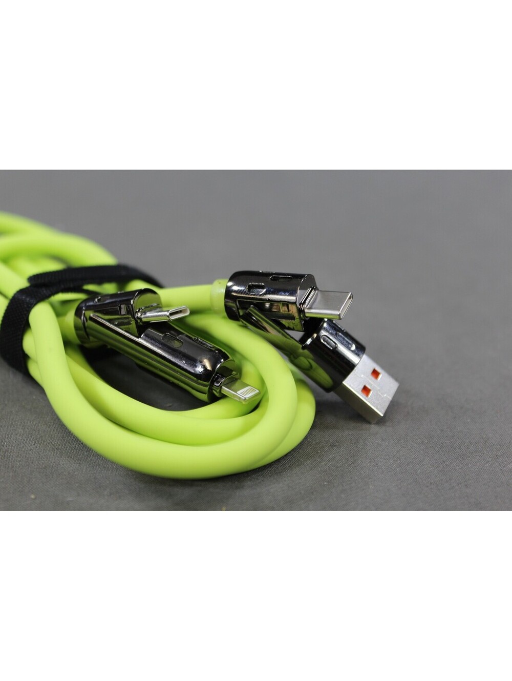4-in-1 240W Silicone USB-C Universal Fast Charging Cable